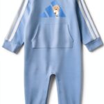 Adidas Baby Boys Overalls Glow Blue Soft French Terry-0