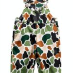 Army Green Baby Boy Camo Overalls Cotton Jumpsuit Hunting-0