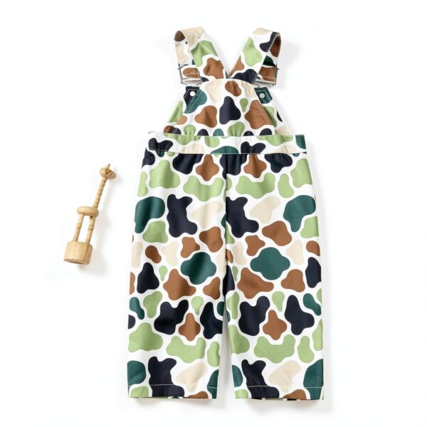 Army Green Baby Boy Camo Overalls Cotton Jumpsuit Hunting-6