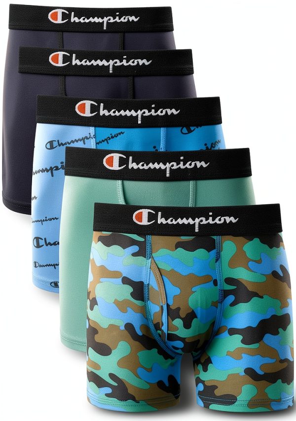 Champion Boys Boxer Briefs Stretch Support 4-Pack Underwear