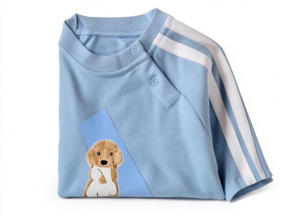 Adidas Baby Boys Overalls Glow Blue Soft French Terry-6