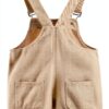 JWWN Toddler Shortalls Cotton Blend Twill Unisex Overalls-1