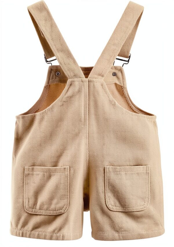 JWWN Toddler Shortalls Cotton Blend Twill Unisex Overalls-1