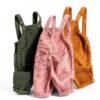 Mornyray Baby Corduroy Overalls Adjustable Straps Khaki-5