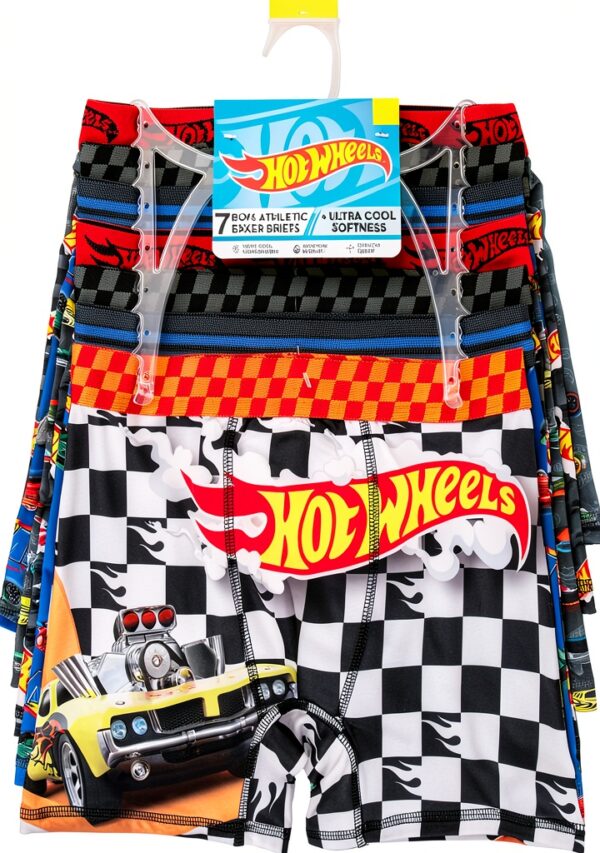 Hot Wheels Boys Underwear Cotton Boxer Briefs Fun Prints-1