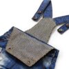 Baby Boys Denim Shortalls Cotton Adjustable Straps Blue 2211-6