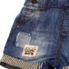 Baby Boys Denim Shortalls Cotton Adjustable Straps Blue 2211-2