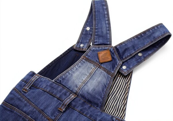 Baby Boys Denim Shortalls Cotton Adjustable Straps Blue 2211-4