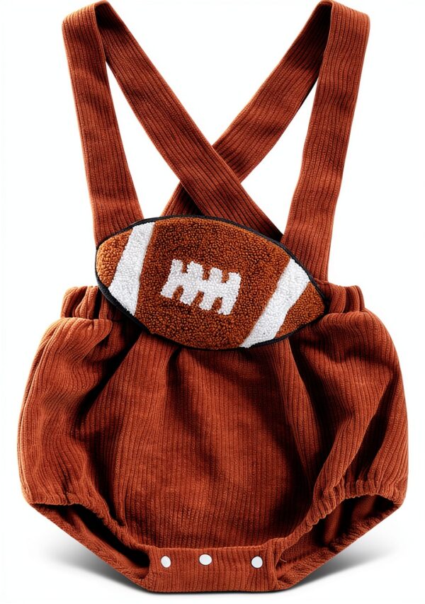 Baby Football Bloomer Unisex Polyester Game Day Outfit-0