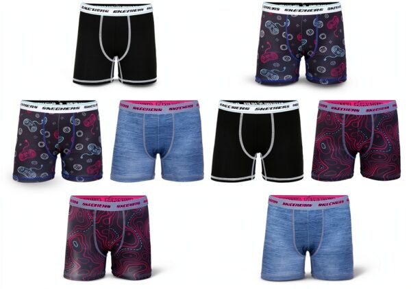 Skechers Boys Boxer Briefs 8-Pack Coolcraft Technology-0