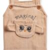 Harry Potter Hedwig Baby Overalls Set Green Cream 0-24-3