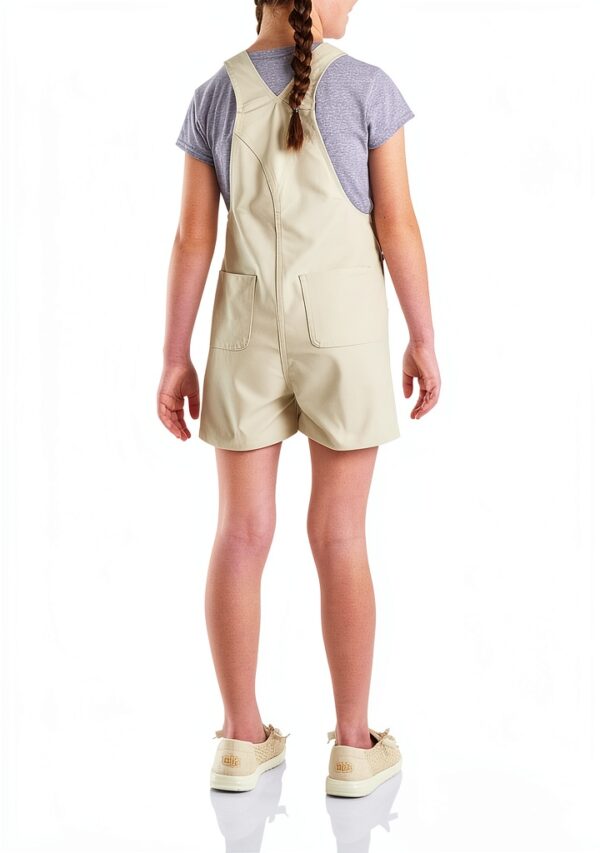 Carhartt Girls Overalls Rugged Flex Stretch Denim Bibs-1