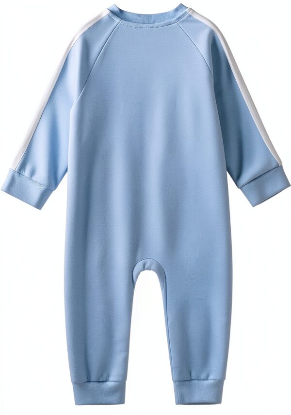 Adidas Baby Boys Overalls Glow Blue Soft French Terry-4