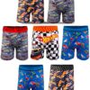 Hot Wheels Boys Underwear Cotton Boxer Briefs Fun Prints-0