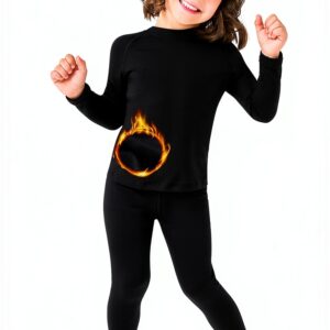 Boys Thermal Underwear Set Premium Fleece Hypoallergenic-0