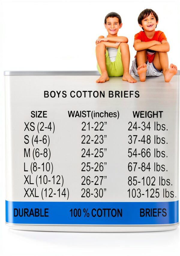Mallary Boys Cotton Briefs 8 Pack Soft Comfortable Underwear-5