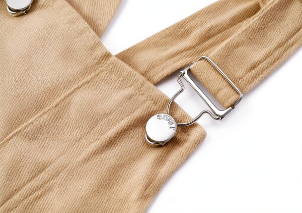 JWWN Toddler Shortalls Cotton Blend Twill Unisex Overalls-2