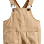 JWWN Toddler Shortalls Cotton Blend Twill Unisex Overalls-0